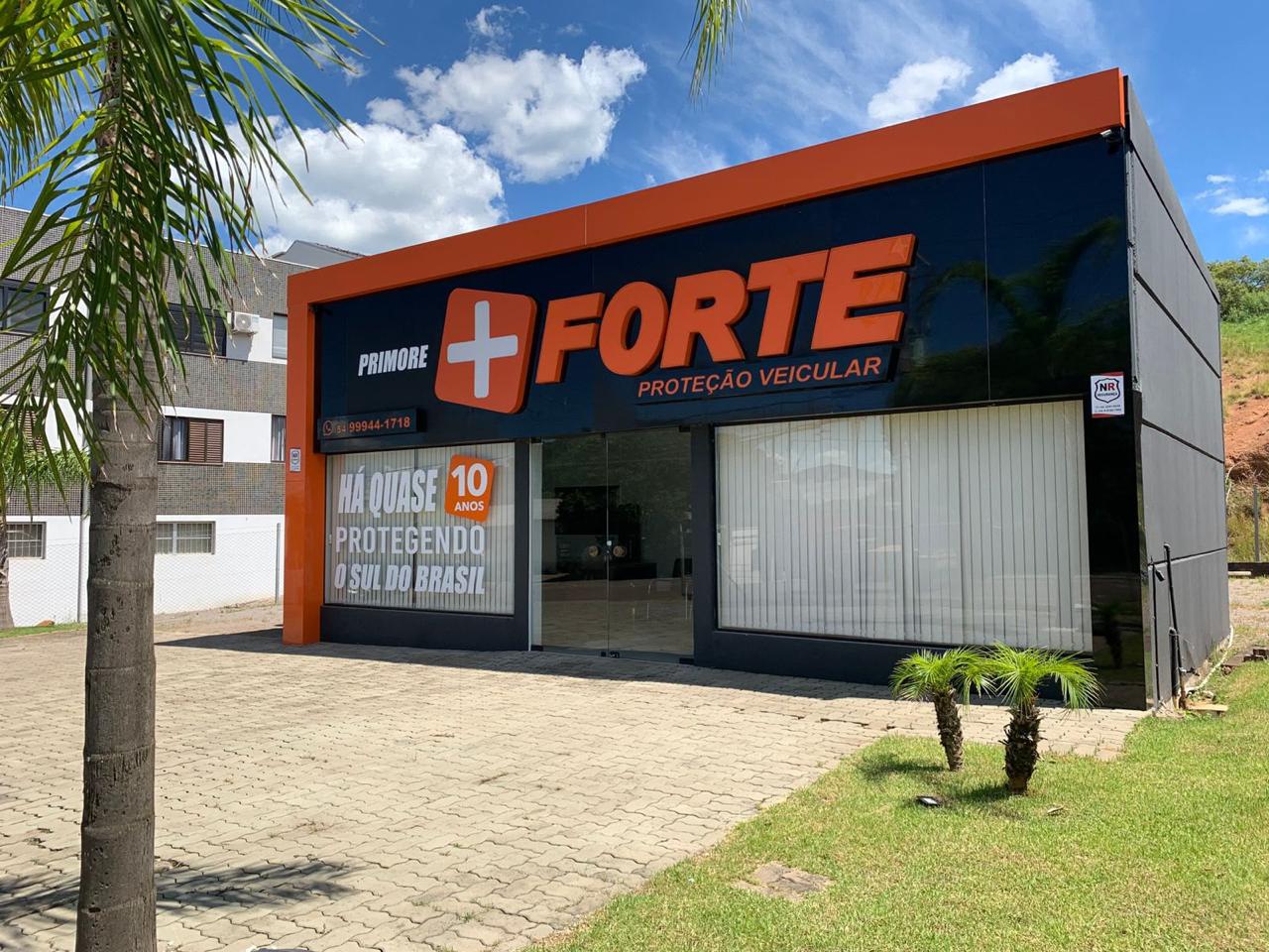Fachada da Primore + Forte, em Marau/RS